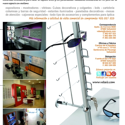 Mobiliario para Ópticas y otros comercios