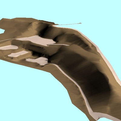 Modelo digital en 3D de una cantera en Toledo.