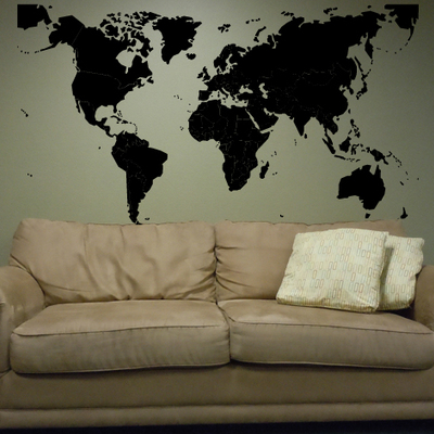Vinilo mapamundi