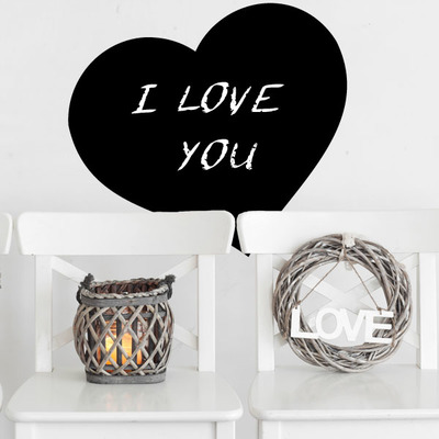 Vinilo pizarra forma corazón