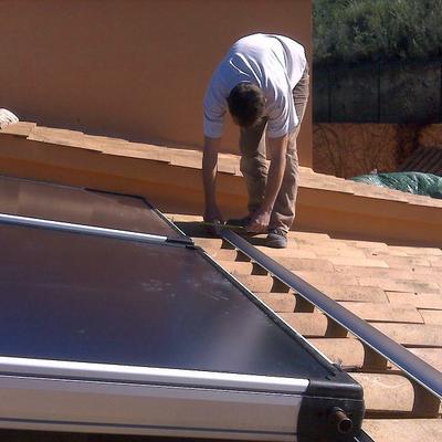Montaje solar termica