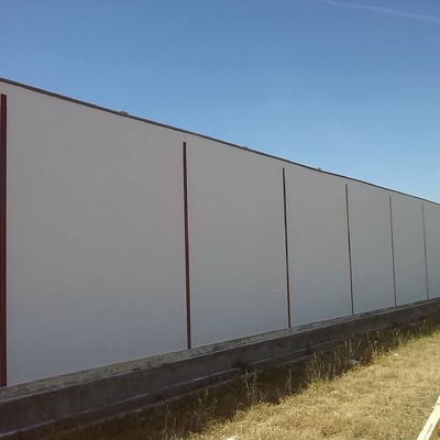 Mortero de monocapa de color blanco