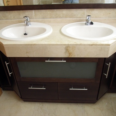 Mueble bajo encimera wengue