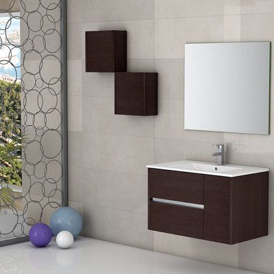 Mueble de baño color ascuro