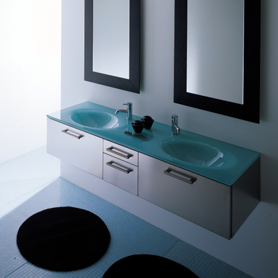 Mueble de baño en acero Karol