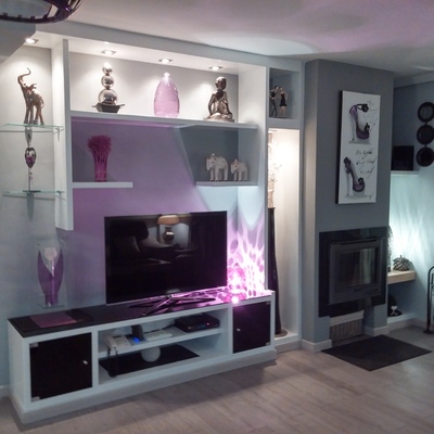 Mueble de diseño de escayola