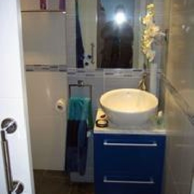 mueble de lavabo + lavabo sobre encimera de diseño