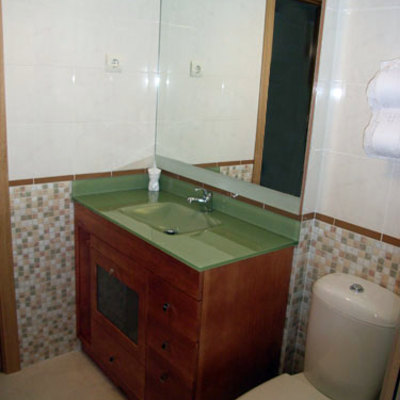 Mueble encimera de cristal