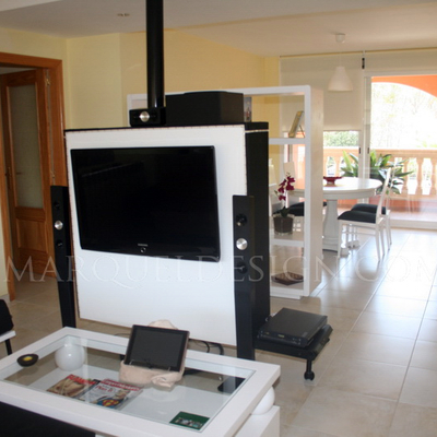 Mueble tv giratorio a medida