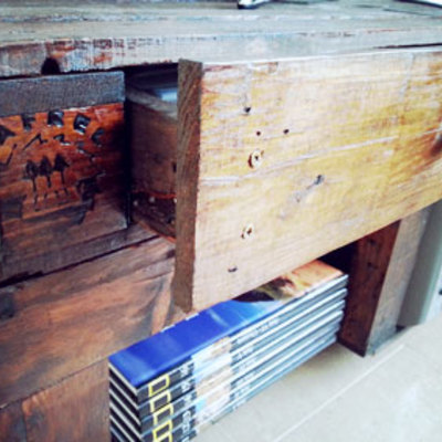 Muebles para la tele hechos con palets