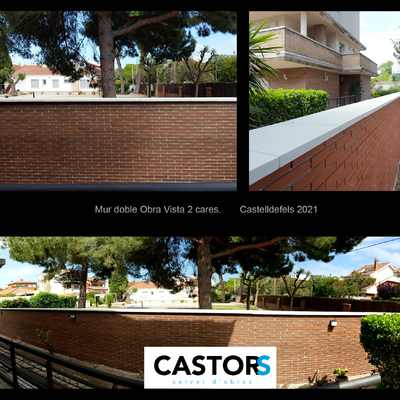 Mur doble d'Obra Vista - CASTELLDEFELS