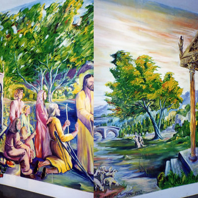 Mural de gran formato Capilla Hospital Virgen de la Arrixaca.