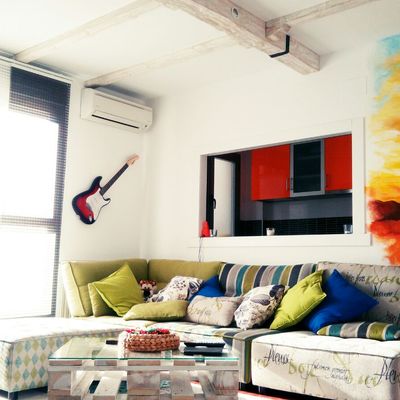 Mural decorativo con tema de escalada. Terminado