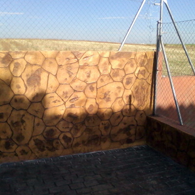 Muro con impreso vertical