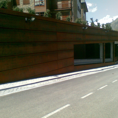 MURO CORTINA DE ACERO CORTEN