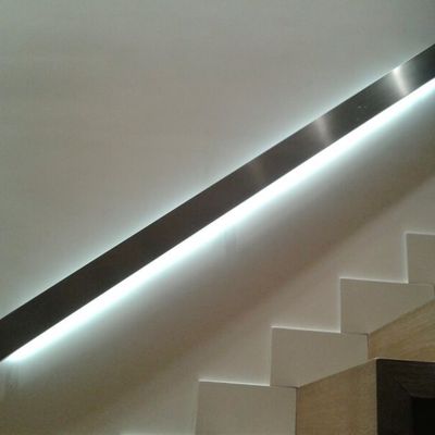 Pasamanos de acero inoxidable con leds