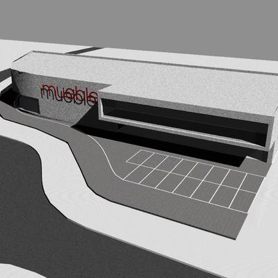 Nave para exposición y venta de muebles