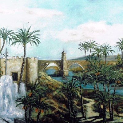 Óleo paisaje Elche