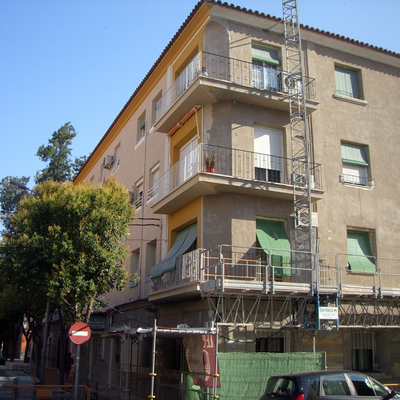 Murcia Barrio de Vistabella. Rehabilitacion con Onexit Monocapa Universal.