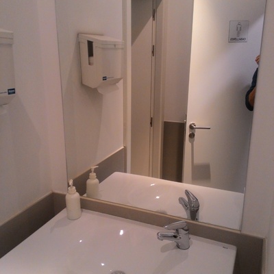 Reforma baño. Alicatado, fontanería, instalación eléctrica.