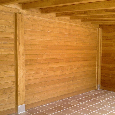 pared de madera