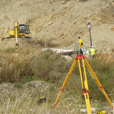 Replanteo de exacavaciones.