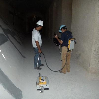 Estudio de discontinuidades en Depósito Lorca, afectado por el seismo, mediante geo-radar