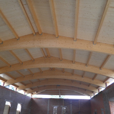 Cubierta de madera y pizarra en Muelas de los Caballeros