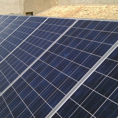 Paneles sobre tejado