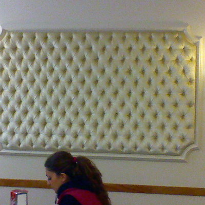 Paneles tapizados en capitone para el Hotel Carmen de Guadix - Granada -