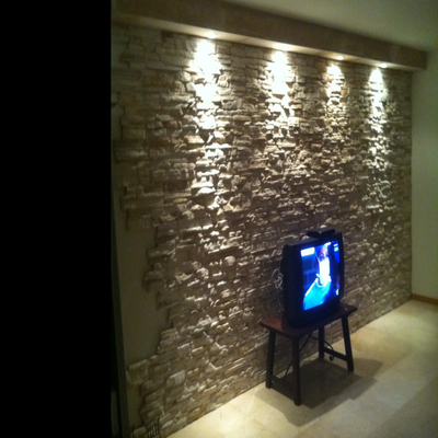pared piedra artificial 