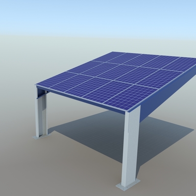 Diseño módulo parking solar FV 4kW 100% modular
