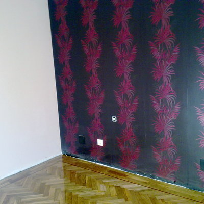 parquet, pintura  y papel