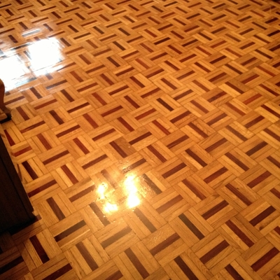 Parquet trazeado juego damas 