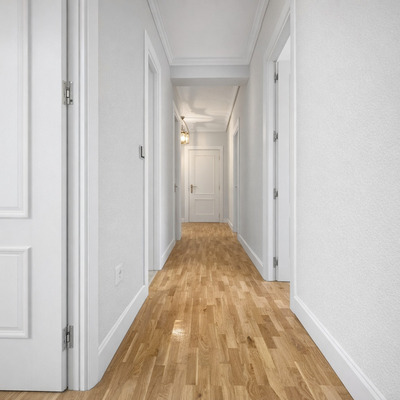 pasillo una vez terminado