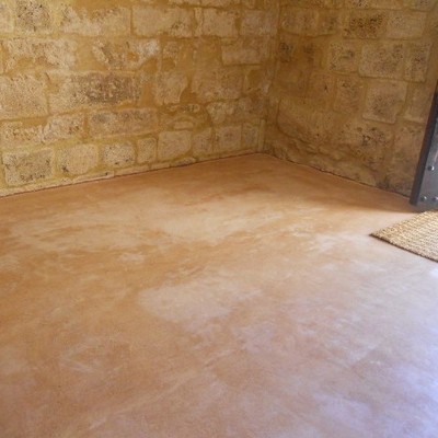 Pavimento con Yeso de Albarracín