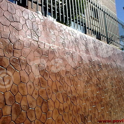 pavimento en vertical,foto hormigon impreso,hormigon impreso madrid