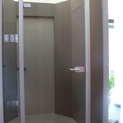 Perfil aluminio y  vidrio bronze