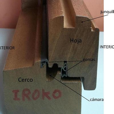 Perfil ventana Iroko