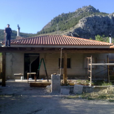 Pergola de madera