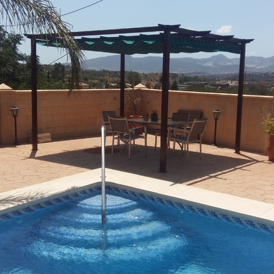 Pergolado con palillería