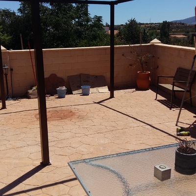 Pergolado con palilleria