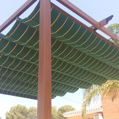 Pergolado con palillería
