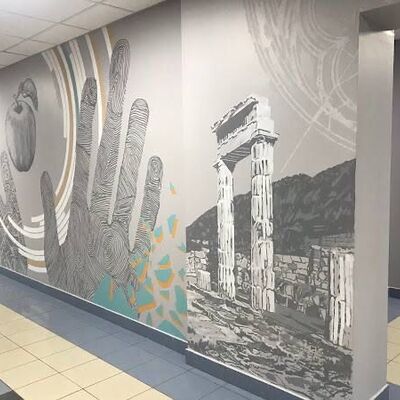 Pintura decorativa mano alzada