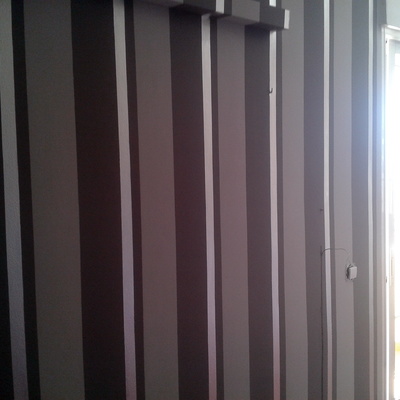 Pintado de pared imitacion papel