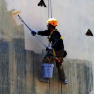 pintura en exterior colgante
