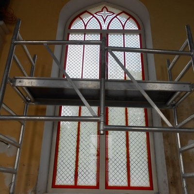 PINTURA INTERIOR DE UN TEMPLO 