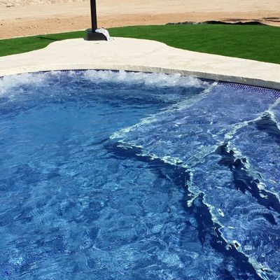 Piscina con asiento oxigenado