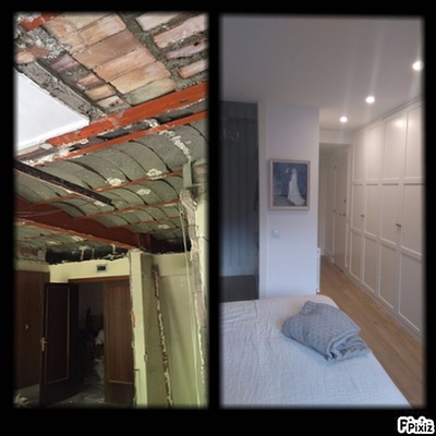 Antes y después de un dormitorio que hemos reformado