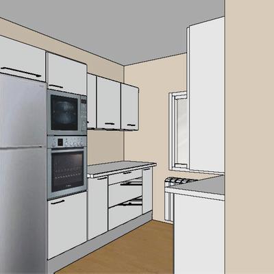 Plano cocina moderna